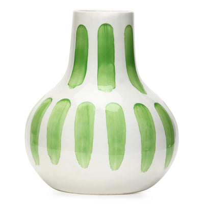 Amalfiee Studio Pottery Handmade Ceramic Green Bottle Vase