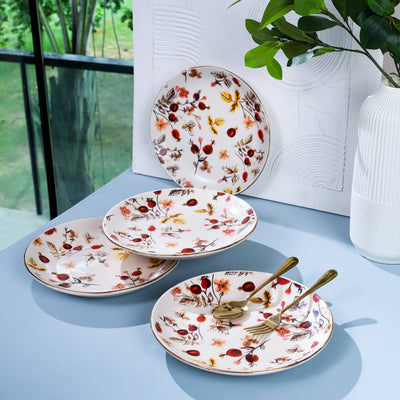 Anaara Floral Printed Quarter Plates