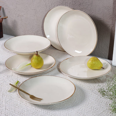 Noor Pure Gold 24K Exquisite Ceramic Dinner Set of 54 Pcs