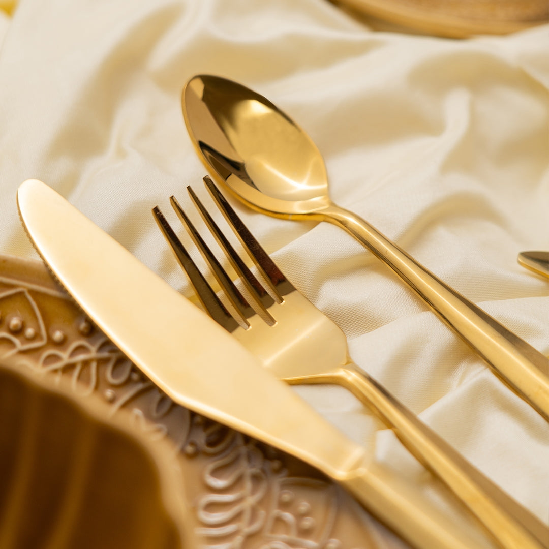 Hemang Gold Cutlery Set