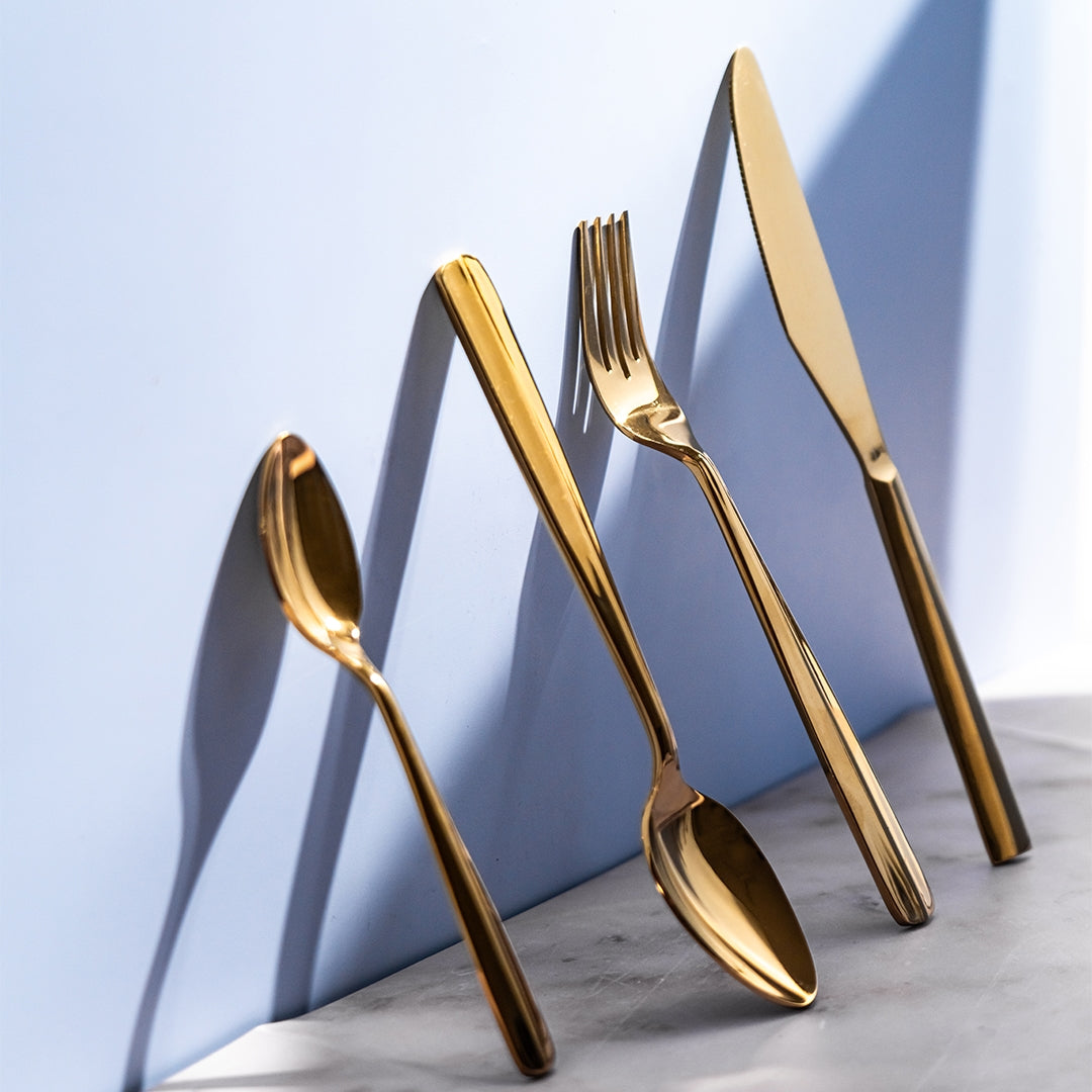 Hemang Gold Cutlery Set