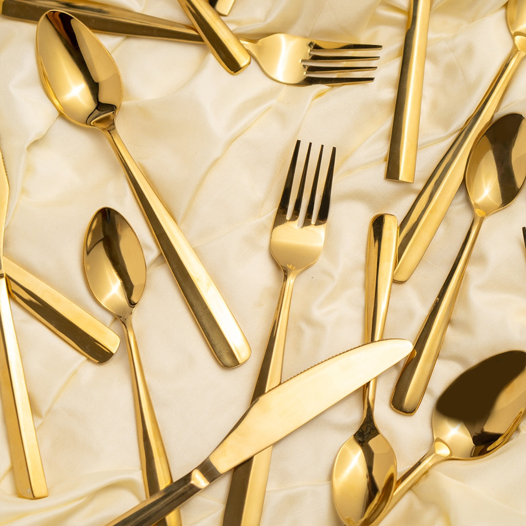 Hemang Gold Cutlery Set