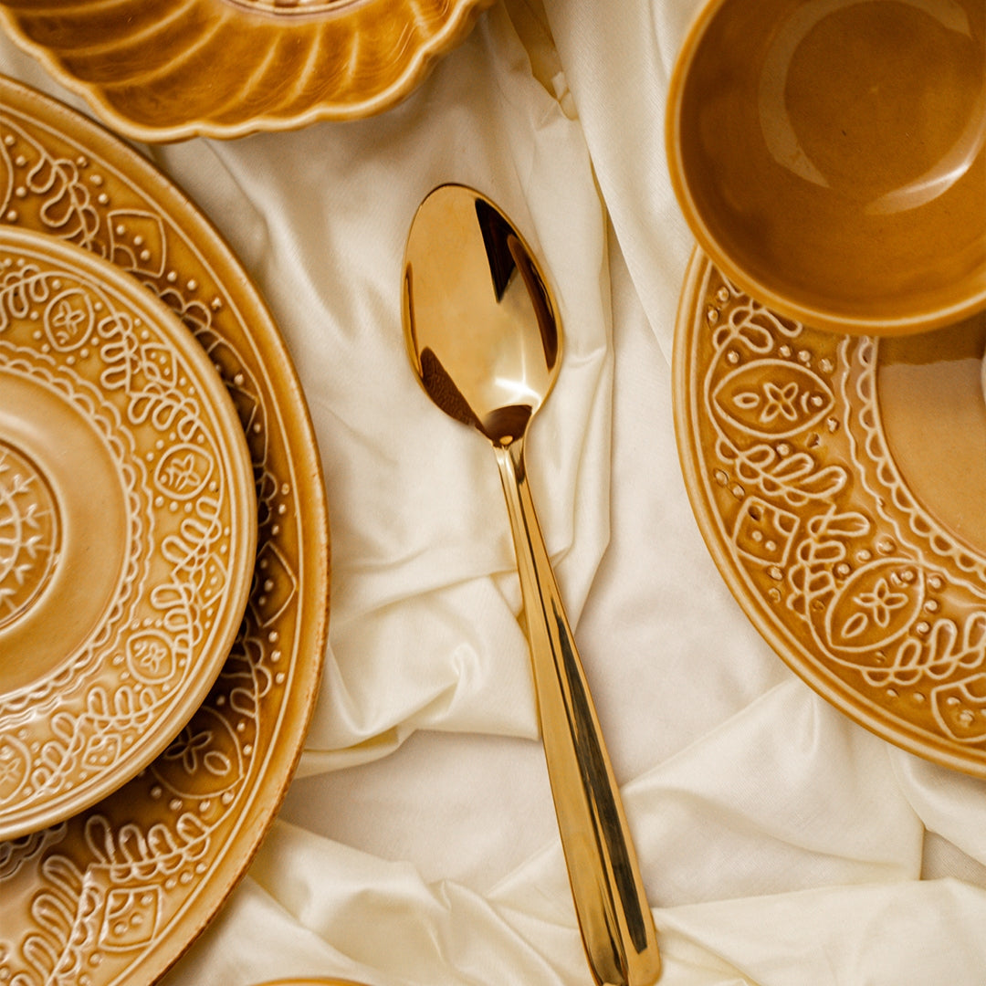 Hemang Gold Cutlery Set