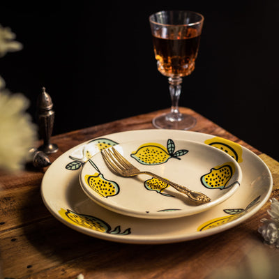 Zesty Lime Printed Dinner Plates