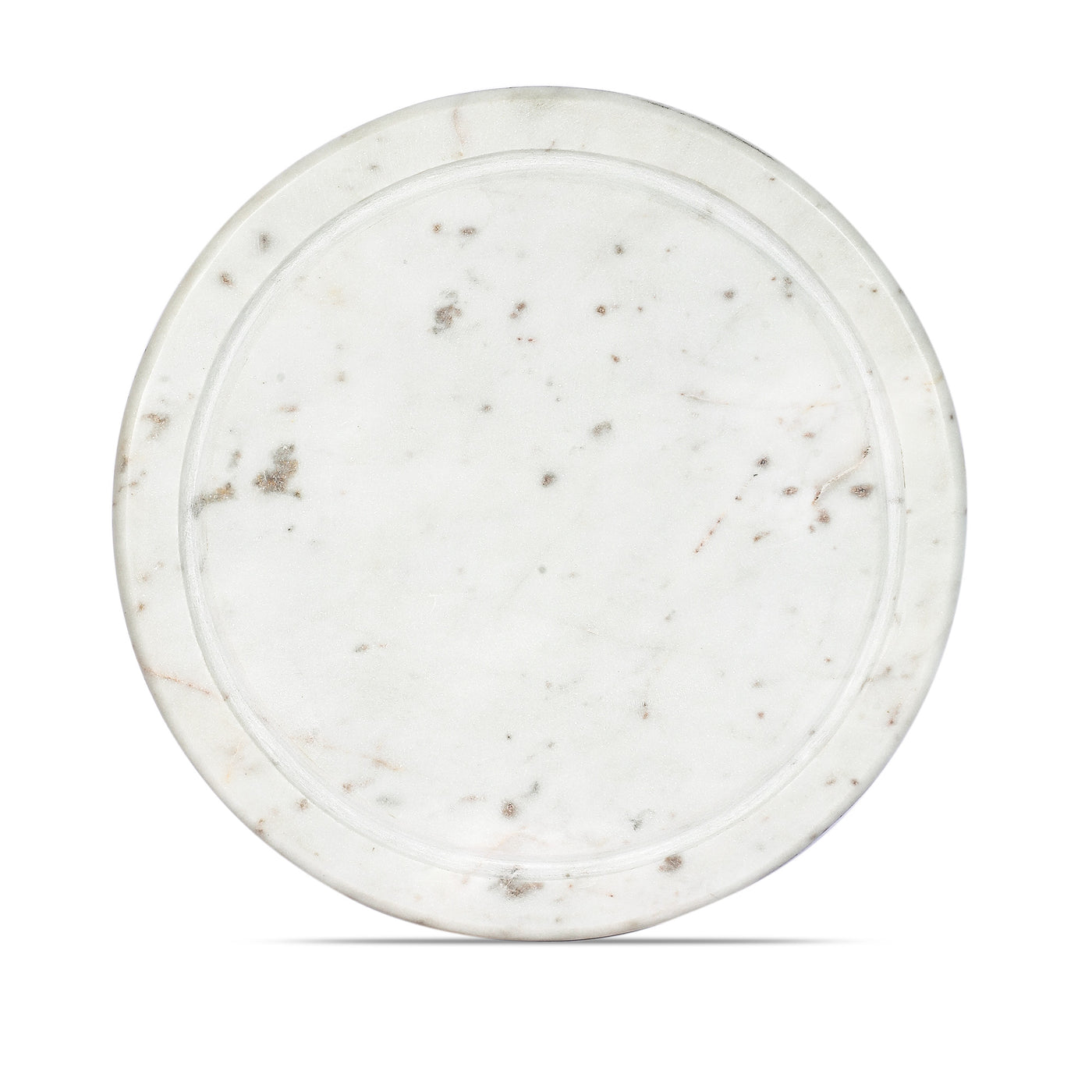Marbluxe Circular Serving Board with Glass Cover Set of 2