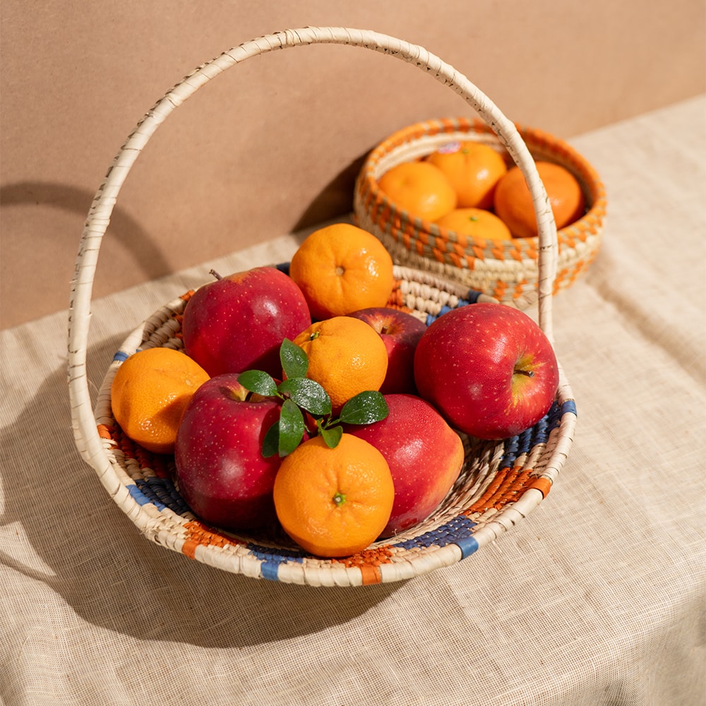 Bunaee Handcrafted Sabai Grass Multipurpose Basket Large Set of 3