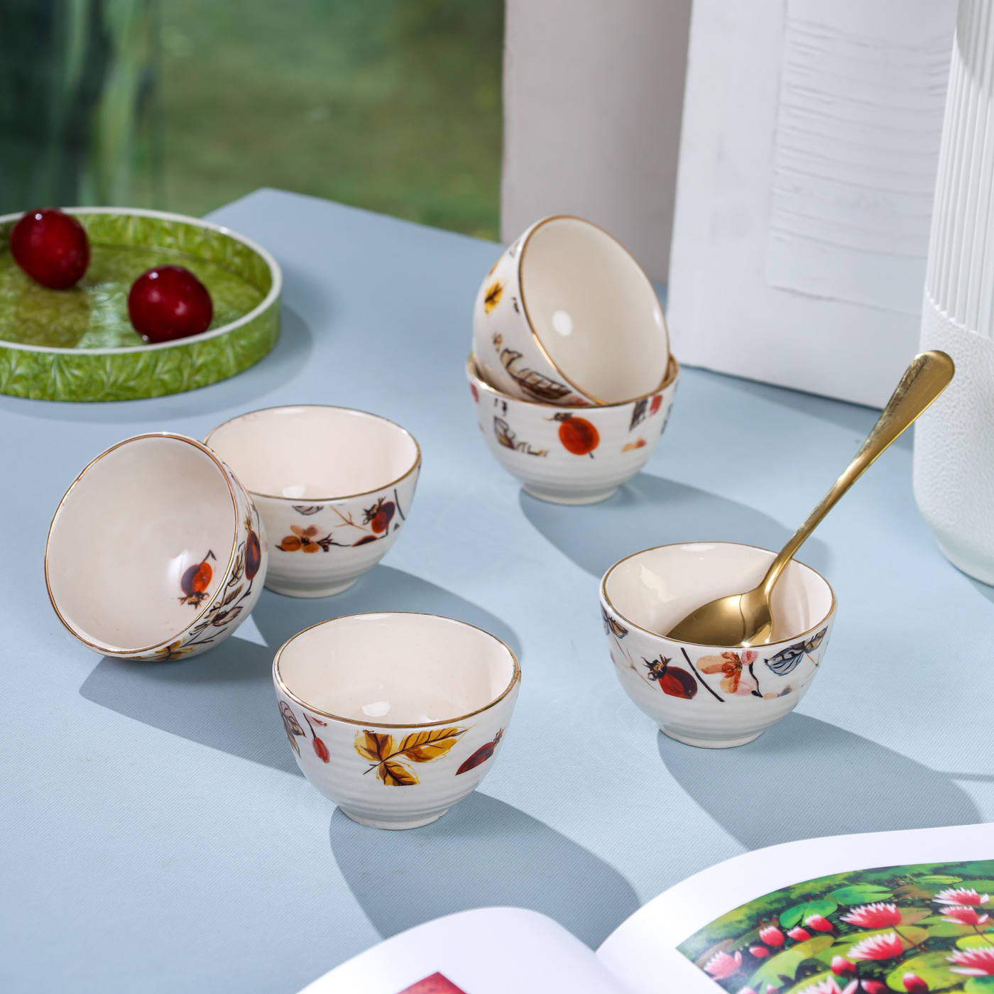 Anaara Floral Printed Portion Bowl Sets