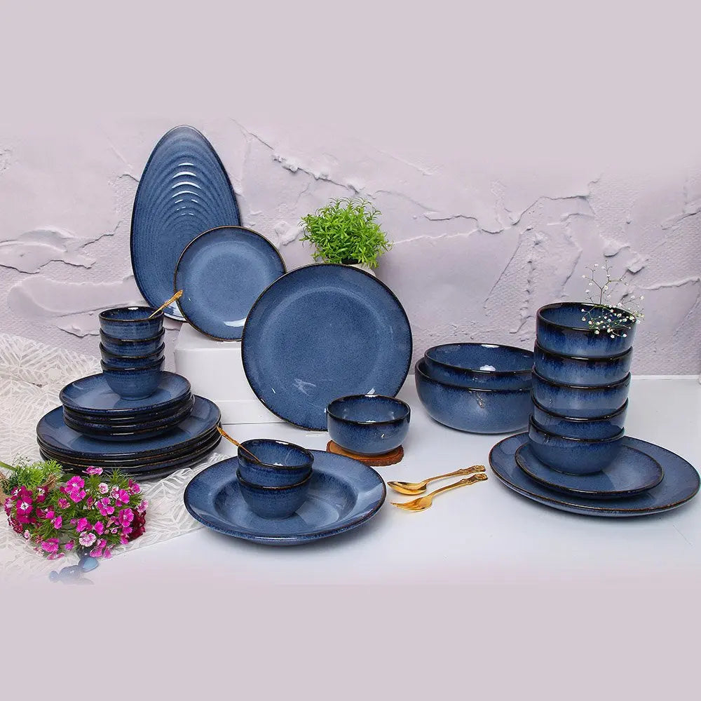 Saanjh Grand Premium Ceramic Dinner Set of 28 Pcs Amalfiee_Ceramics